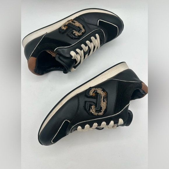 Coach Rebecca Varsity Nap/suede Black/leopard, athletic, sneaker, retro , track - Picture 9 of 14